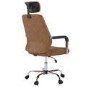 Ergonomic Brown Faux Leather Office Chair - Emmanuel