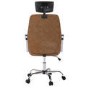 Ergonomic Brown Faux Leather Office Chair - Emmanuel