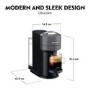 Nespresso by Delonghi Vertuo Next Pod Coffee Machine ENV120.GYAE - Grey