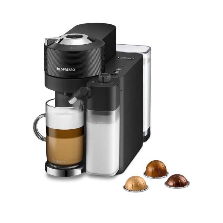 Delonghi Vertuo Lattissima Fully Automatic Nespresso Coffee Machine with Milk Frother - Black