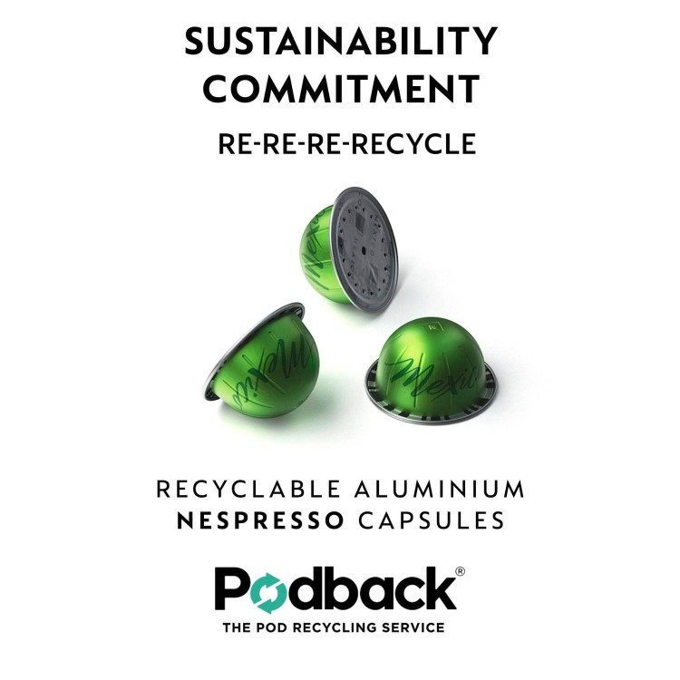 Nespresso by Delonghi Vertuo Pop Pod Coffee Machine ENV90.B - Black