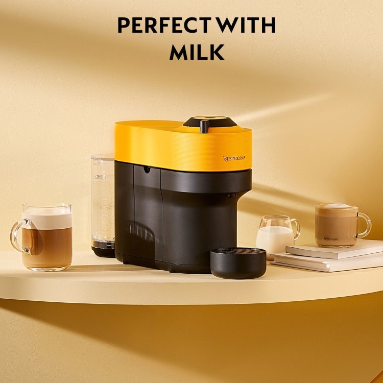 Nespresso by Delonghi Vertuo Pop Pod Coffee Machine ENV90.Y - Yellow