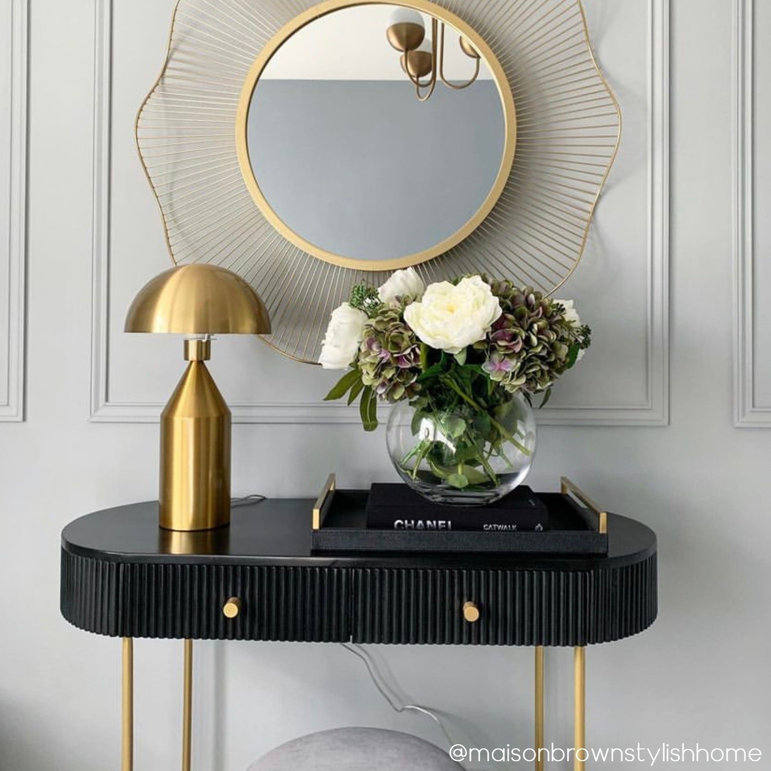 Curved Black Dressing Table with 2 Drawers - Enzo - Page 1 - - BuyItDirect.ie Curved Black Dressing Table with 2 Drawers - Enzo - Page 1 - - BuyItDirect.ie