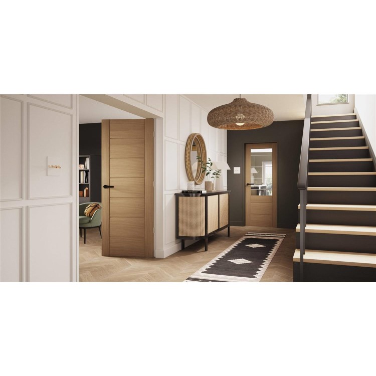 Palermo Essential Internal Oak Door - Unfinished, 2032 x 813 x 35 mm