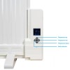 electriQ Wall Mounted Oil Filled Radiator - White