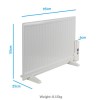 electriQ Wall Mounted Oil Filled Radiator - White