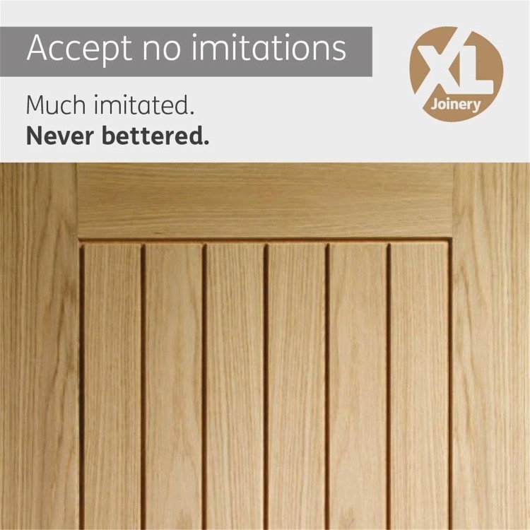 Internal Oak Cottage Door - Unfinished - 1981 x 838 x 35mm - Suffolk Essential - XL Joinery