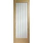 Internal Oak Fully-Glazed Cottage Door with Clear Etched Glass - Pre-Finished - 1981 x 838 x 35mm - Suffolk Essential - XL Joinery