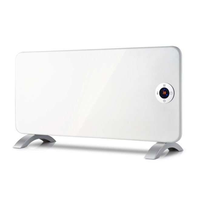 electriQ 2000W Wall Mountable Convector Panel Heater - H430xW920 - White / Silver