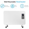 electriQ 1000W Wall Mountable Convector Panel Heater H430xW600 - White