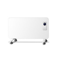 Refurbished electriQ 1000W Slim Wall Mountable Panel Heater with Digital Thermostat and Weekly Time IP24 Bathroom Safe