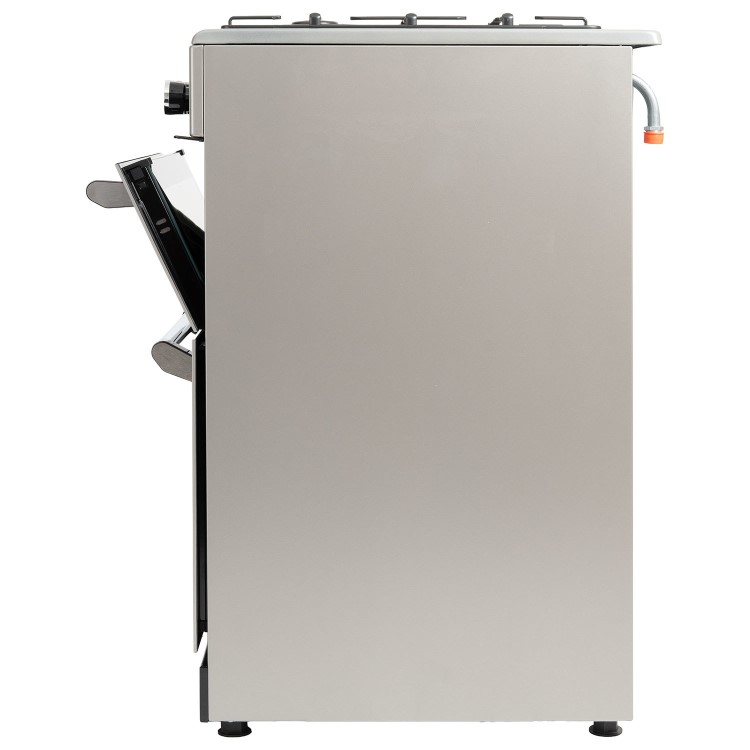 Refurbished 60cm Double Oven Dual Fuel Cooker - Silver