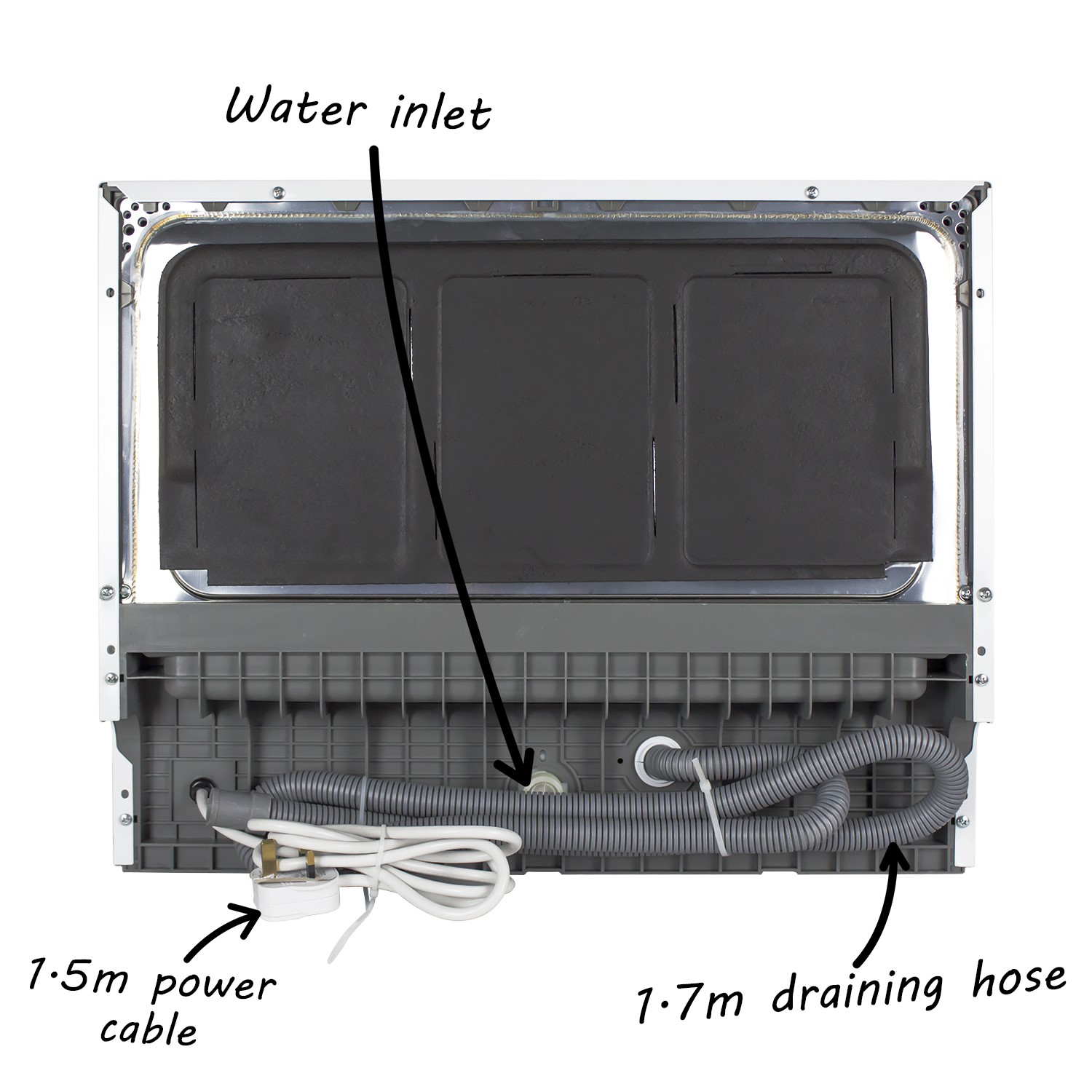 Refurbished electriQ EQDWTTW 6 Place Freestanding Compact Table Top