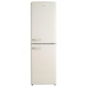 EQ5050RETROCREAMVE electriQ 246 Litre 50/50 Retro Freestanding Fridge Freezer - Cream