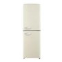 Refurbished electriQ EQ5050RETROCREAM Retro Freestanding 246 Litre 50/50 Fridge Freezer Cream