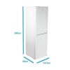 electriQ 231 Litre 50/50 Freestanding Fridge Freezer - White