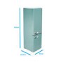 electriQ 244 Litre 60/40 Freestanding Fridge Freezer - Blue