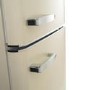 Refurbished electriQ 244 Litre 60/40 Retro Freestanding Fridge Freezer - Cream