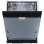 electriQ Series 2 Integrated Dishwasher - D-Rated Black control panel