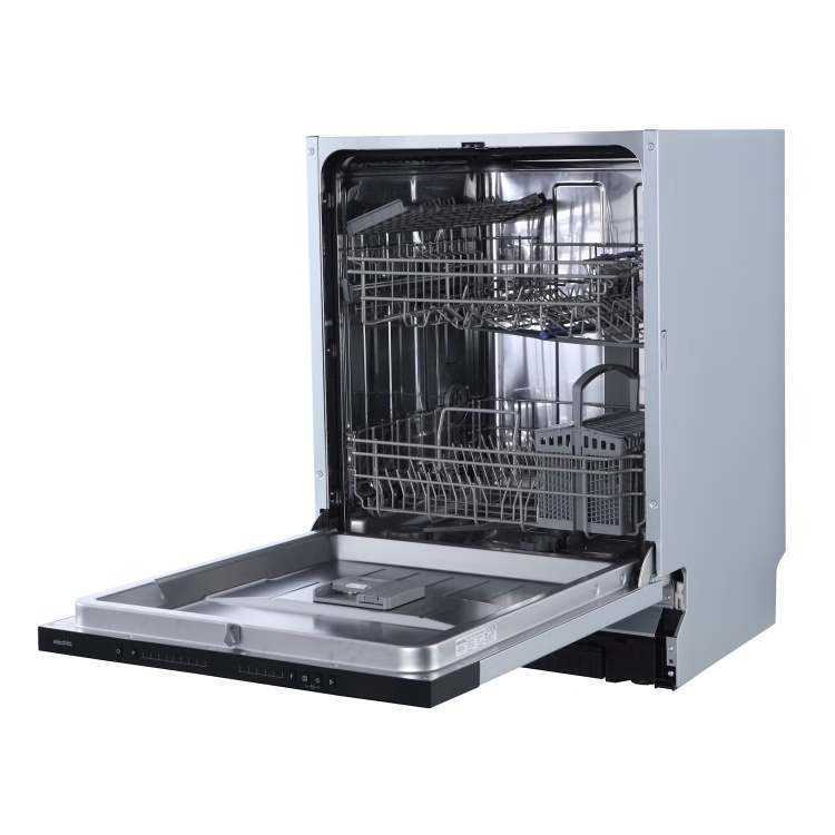 electriQ Series 2 Integrated Dishwasher - D-Rated Black control panel