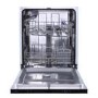 electriQ Series 2 Integrated Dishwasher - D-Rated Black control panel