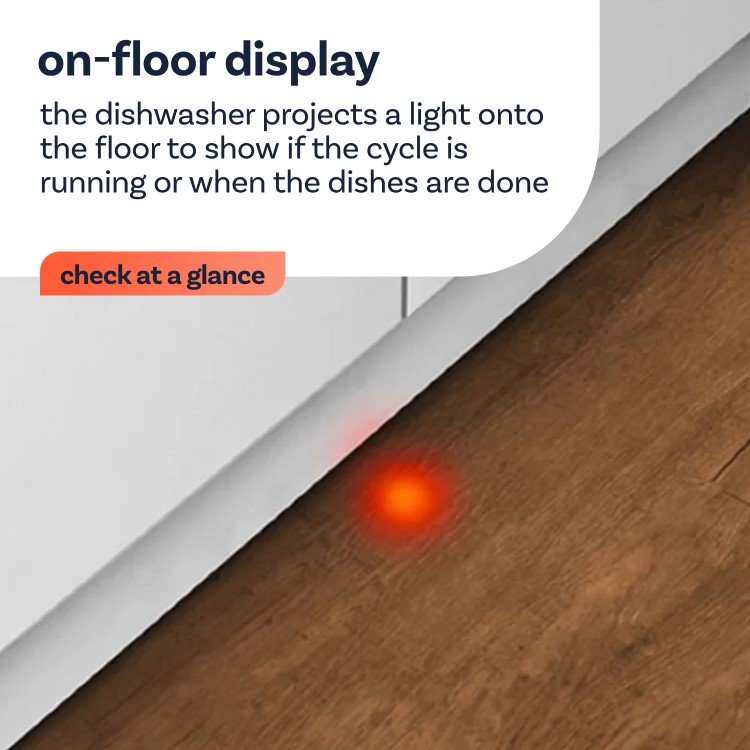 electriQ Series 2 Integrated Dishwasher - D-Rated Black control panel