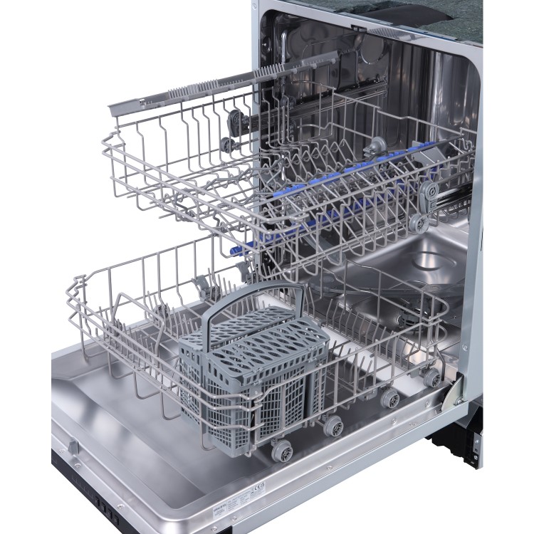 electriQ Series 2 Integrated Dishwasher - D-Rated Black control panel