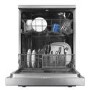 electriQ - 12 Place Settings Freestanding Dishwasher - Silver