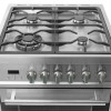 Refurbished electriQ EQ60RANGEPROSS 60cm Dual Fuel Mini Range Cooker Stainless Steel