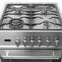 Refurbished electriQ EQ60RANGEPROSS 60cm Dual Fuel Mini Range Cooker Stainless Steel