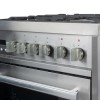 Refurbished electriQ EQ60RANGEPROSS 60cm Dual Fuel Mini Range Cooker Stainless Steel