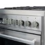 Refurbished electriQ EQ60RANGEPROSS 60cm Dual Fuel Mini Range Cooker Stainless Steel