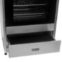 Refurbished electriQ EQ60RANGEPROSS 60cm Dual Fuel Mini Range Cooker Stainless Steel