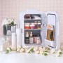 electriQ 6L Portable Mini Skincare Fridge with Mirror and LED Light 