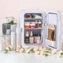electriQ 6L Portable Mini Skincare Fridge with Mirror and LED Light 