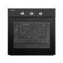 electriQ Gas Oven with Electric Grill - Black