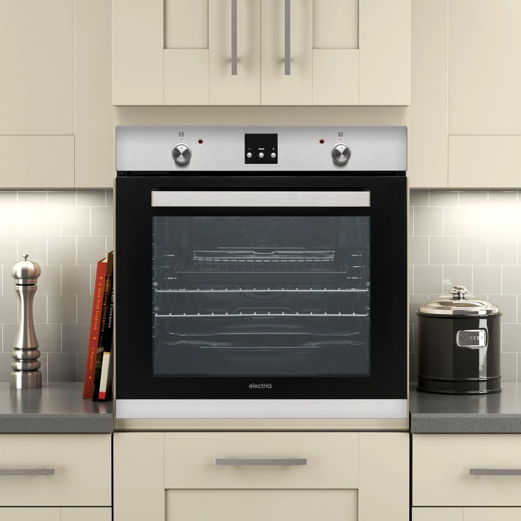 electriQ Plug In Electric Single Oven - Stainless Steel