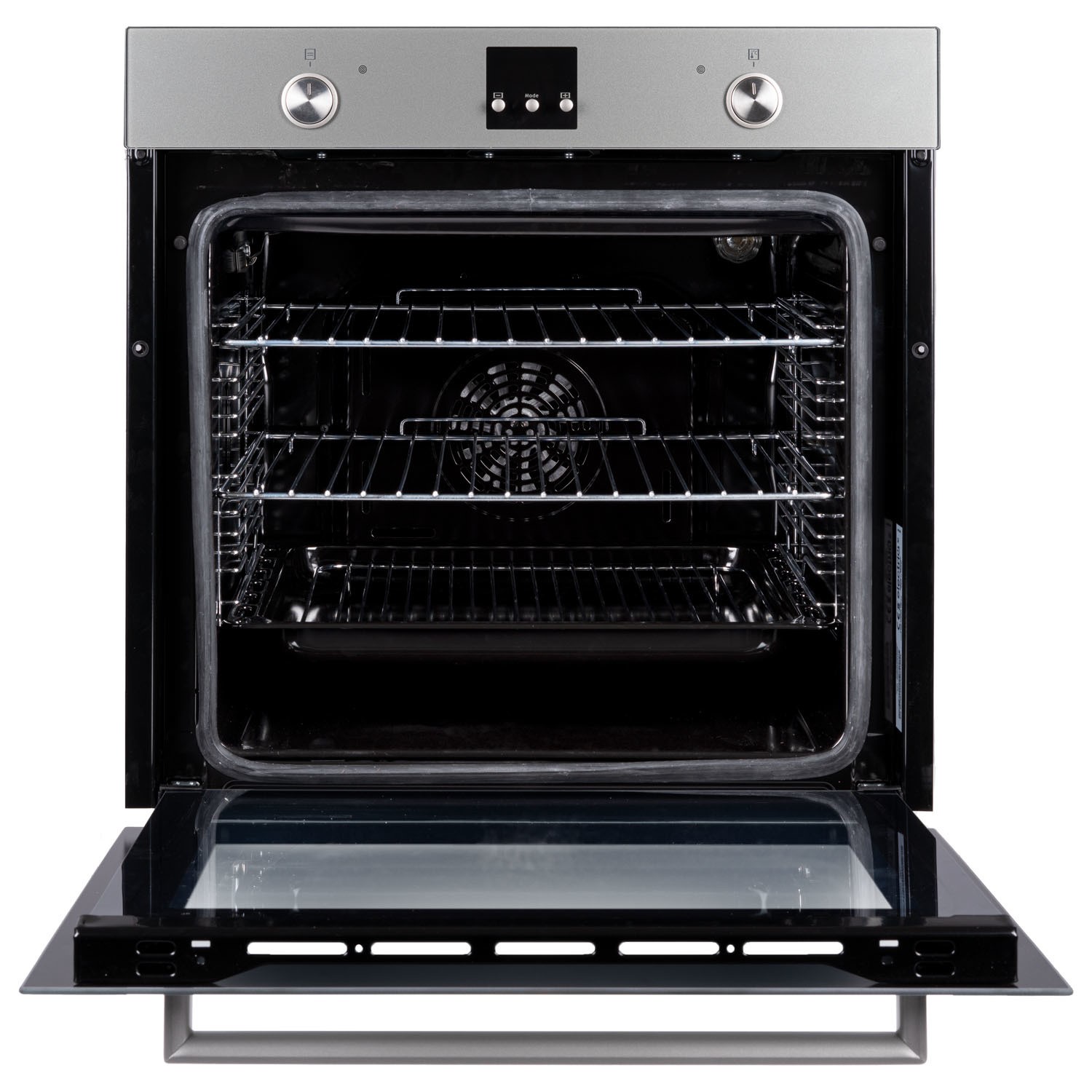 electriQ Plug In Fan Assisted Electric Single Oven Lunar Grey