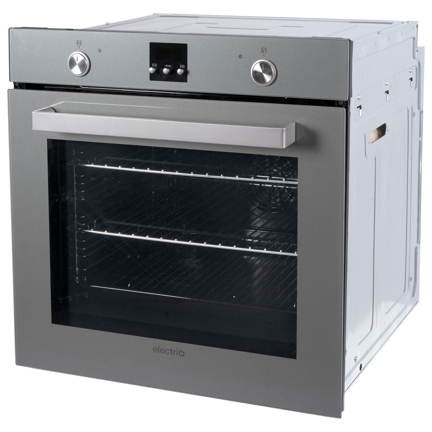 electriQ Plug In Fan Assisted Electric Single Oven Lunar Grey