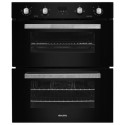 EQBUDOBLK electriQ Built-Under Electric Double Oven - Black