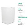 electriQ 99 Litre Chest Freezer 52cm Deep  60cm Wide - White