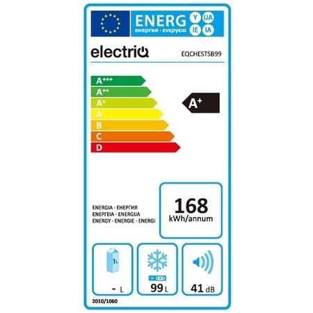 electriQ 99 Litre Chest Freezer 52cm Deep  60cm Wide - White