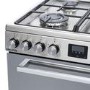 Refurbished electriQ EQDF60MD 60cm Double Oven Dual Fuel Cooker with Mirror Door