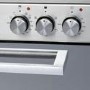 electriQ 60cm Double Oven Dual Fuel Cooker with Mirror Door