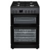 electriQ 60cm Dual Fuel Cooker - Charcoal Grey