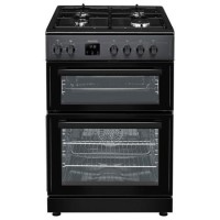 electriQ 60cm Dual Fuel Cooker - Charcoal Grey