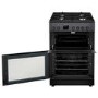 electriQ 60cm Dual Fuel Cooker - Charcoal Grey
