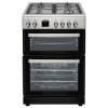 Refurbished electriQ 60cm EQDFC360SS Dual Fuel Cooker with Double Oven Stainless Steel