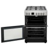 Refurbished electriQ 60cm EQDFC360SS Dual Fuel Cooker with Double Oven Stainless Steel