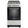 electriQ 50cm Dual Fuel Cooker - Silver